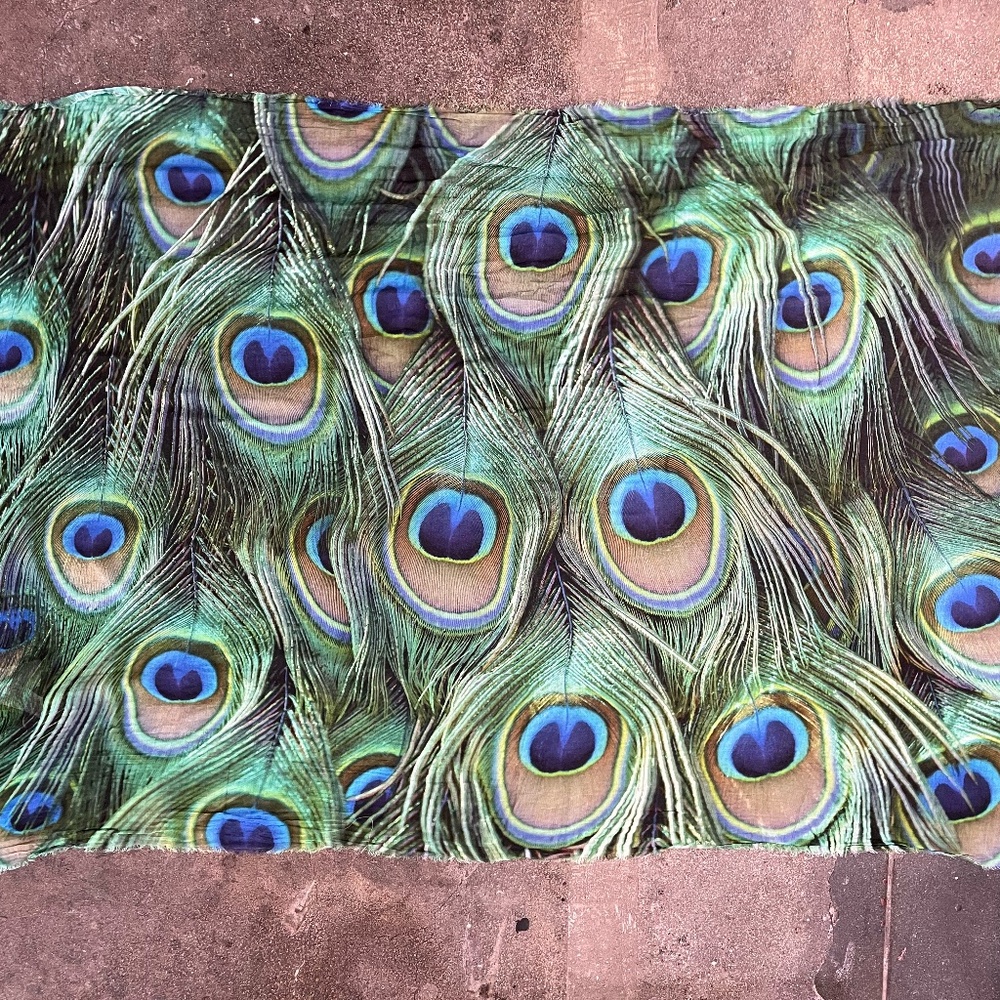 Ottotredici Scarf "Peacock Feathers"